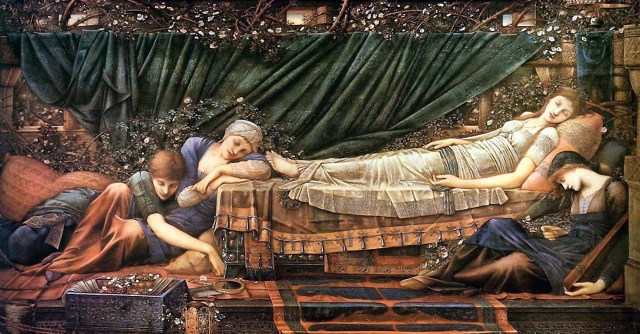 EDWARDE BURNE-JONES, The-sleaping-beauty-1890
