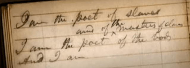 I am the poet fo slaves