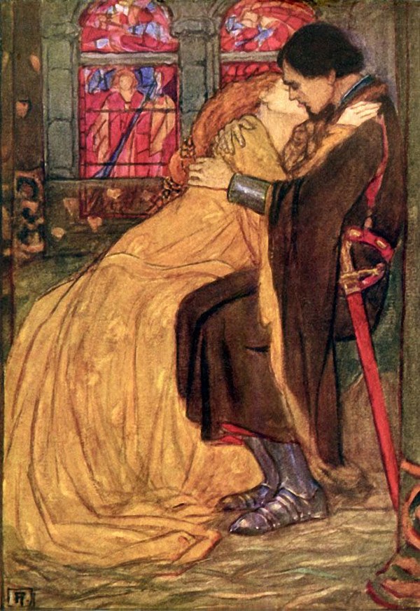 Emma Florence Harrison, illustration to "Guinevere" by Tennyson